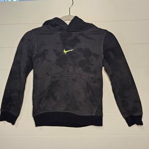 Nike Boys' Hoodie XS Black Peace Love Basketball Pullover Sweatshirt